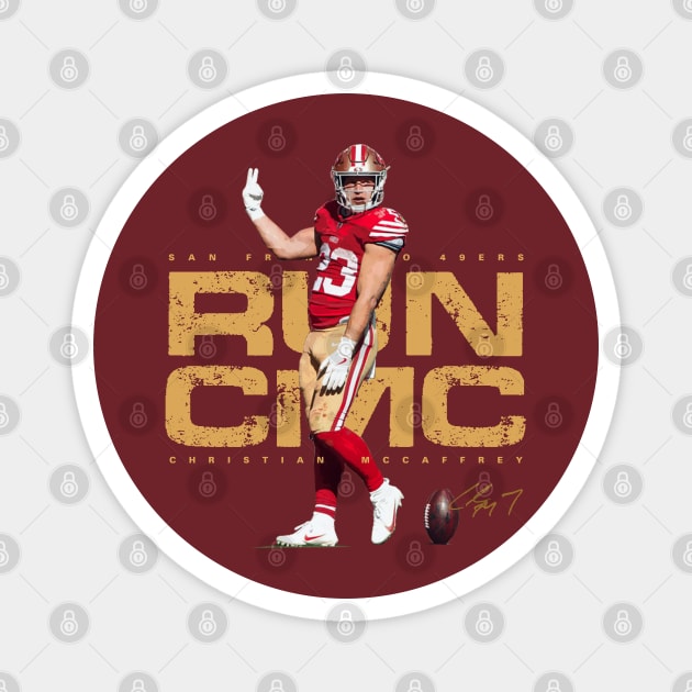 Christian McCaffrey Magnet by Juantamad